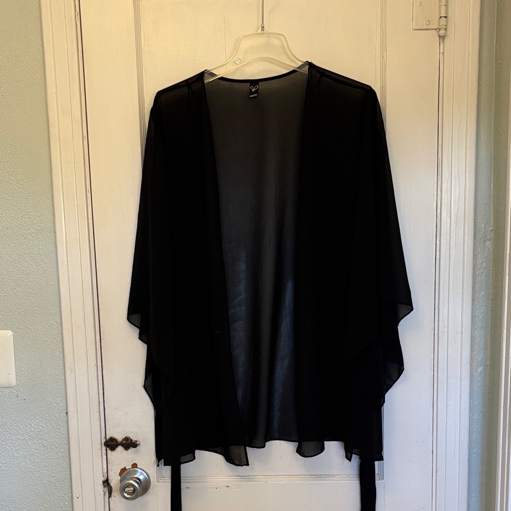 Windsor Black Sheer Cover-Up